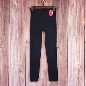 NWT Spanx Look At Me Now Leggings Womens Size Medium Very Black FL3515
